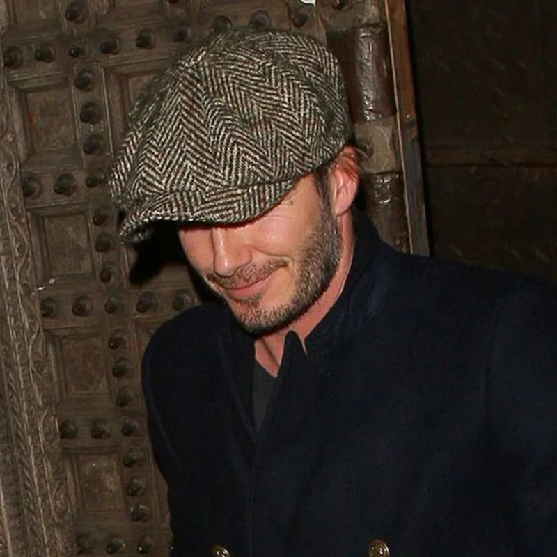 Beckham, осенняя и зимняя восьмиугольная кепка, газетная Кепка, берет-мужская шапка Duckbill, крутая Повседневная шапка