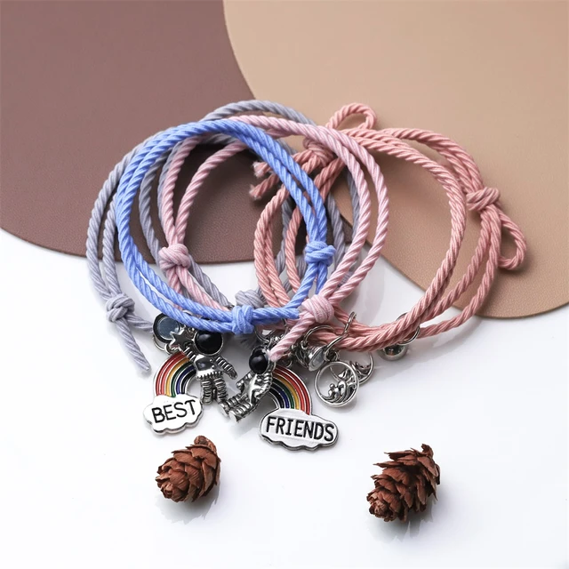 Best Friends Sun and Moon Knotted Cord Bracelets - 2 Pack | Claire's US