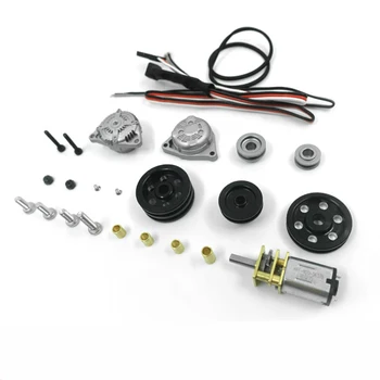 

1Set Engine Pulley Kit Generator Double Belt Drive Circuit Motor for RC Model Car Climbing Modify Upgrade Parts
