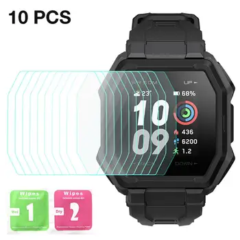 

10Pcs Protective Film For Xiaomi Huami Amazfit Ares Smart Watch Protection Film Full Screen Protector Tempered Glass Cover