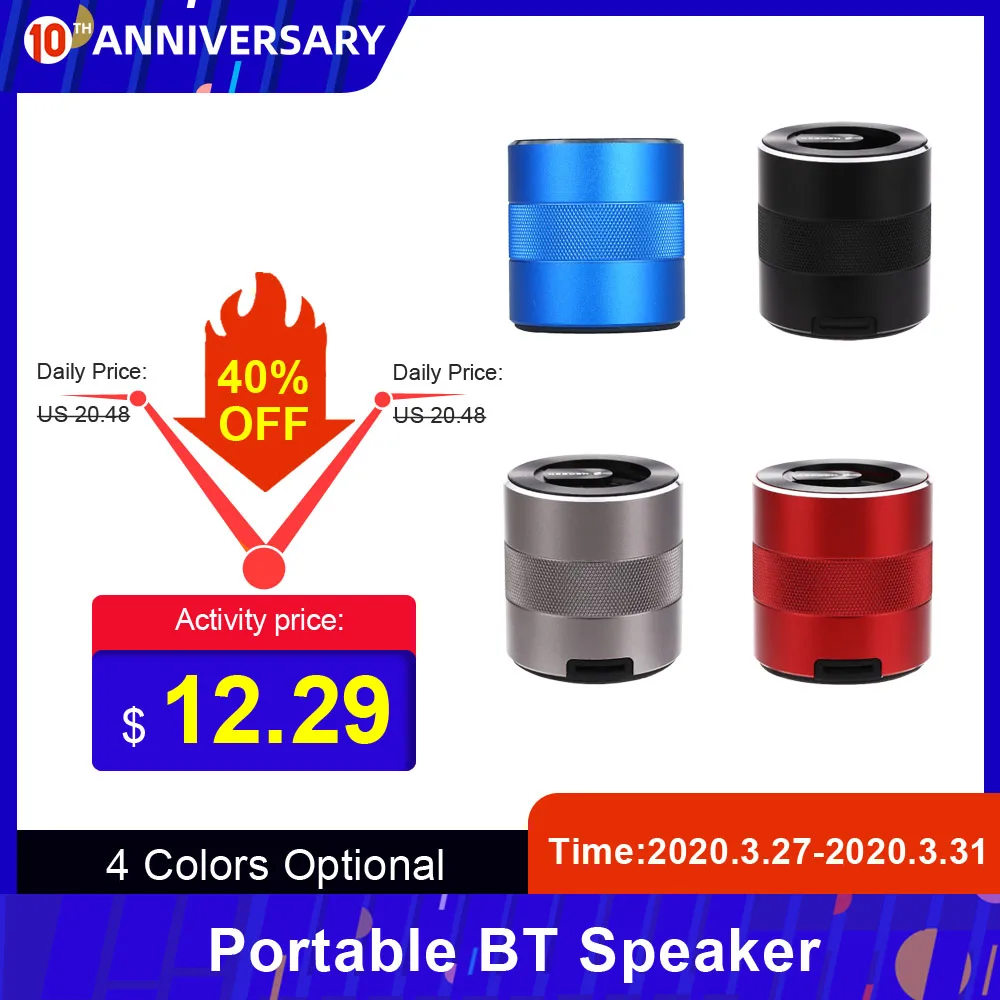 Мини беспроводной BT динамик стерео звук музыка портативный открытый бас Handfree Box