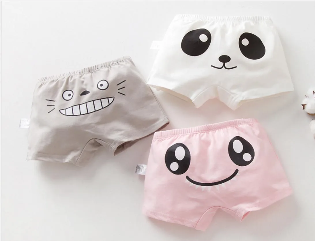 Baby Panties Cotton Kids Underpants Baby Boy Cartoon Back Print Briefs Panties for Girls Children's Underwear Kids Underpants
