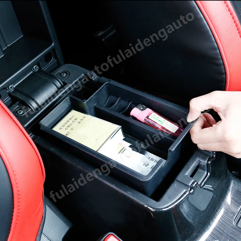 Подлокотник коробка для хранения для Mitsubishi Outlander 2013- ABS центральная консоль перчаточный лоток аксессуары для автомобиля