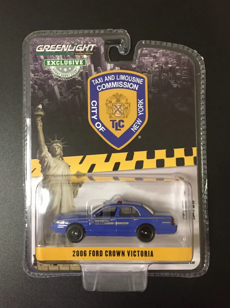 Greenlight CARS 1/64 2006 Ford Crown Victoria New York City Taxi collection version of the car model toy gift | Игрушки и хобби