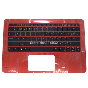 

laptop keyboard for HP Probook X360 11 G1 G2 EE CZ Czech CS version black kb red Topcase red palmrest 6070B1118401 6037B0129334