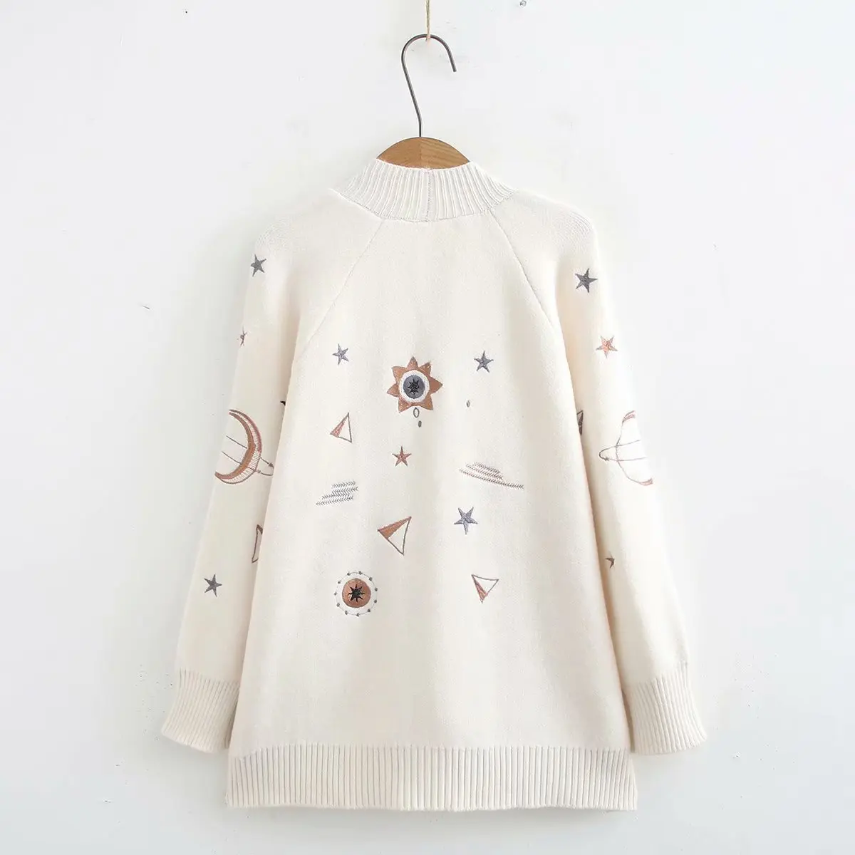 Women Clothes Autumn and Winter Clothes Women Fashion Embroidery Cardigan Women Sweater Women Casaco Feminino
