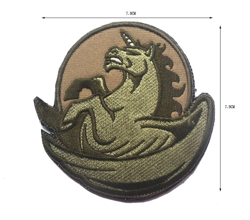Quality Embroidered Armband Pegasus Unicorn Tactical Morale Features Chapter Double-Sided Velcro Cloth Label Currently Available