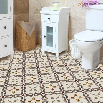 

10Pcs Nordic Style Non-Slip Floor Tile Stickers Self Adhesive Waterproof Wall Sticker Diagonal DIY Floor Sticker 30X30cm
