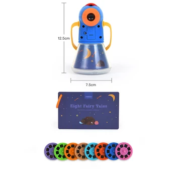 

Kids Story Flashlight Slide Projector Toy Baby Sleeping Story Projector Slide Early Education Toy Child Sleep Light Lamp