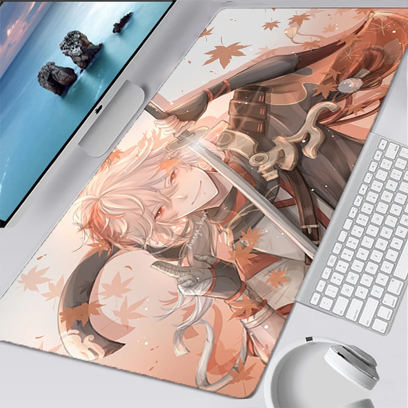 Mouse Pad Anime Gaming Accessories Varmilo Keyboard Desk Mat Gabinete Gamer Carpet Genshin Impact 400x900 Anime Gaming Mousepad