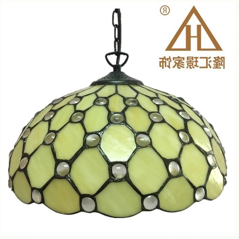 

Tiffany Dragonfly Lamp Glass Shade Pendant Light Bohemian Single Pendant Hanging Light Foam Packing For Hallway Corridor Kitchen