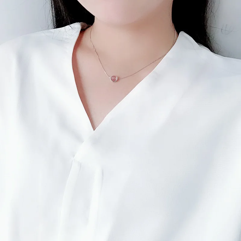 

925 Sterling zi sha shi Necklace Korean-style Elegant-Choker Accessories Hot Selling