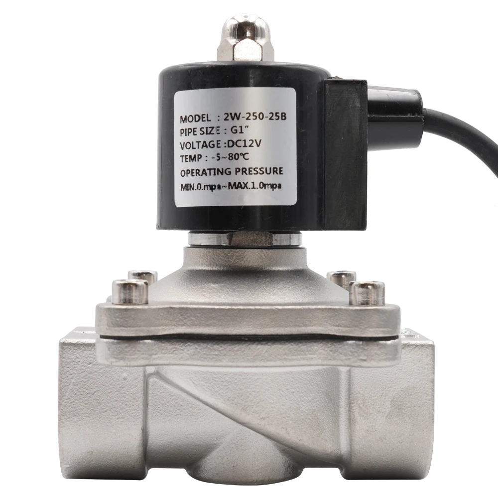 304 Stainless Steel Fountain Underwater Normally Closed Solenoid Valve