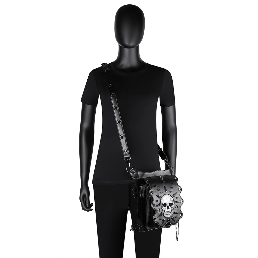 Female Halloween European and American Punk Skull Women's Messenger Bag Outdoor Multi-Function Motorcycle Bag