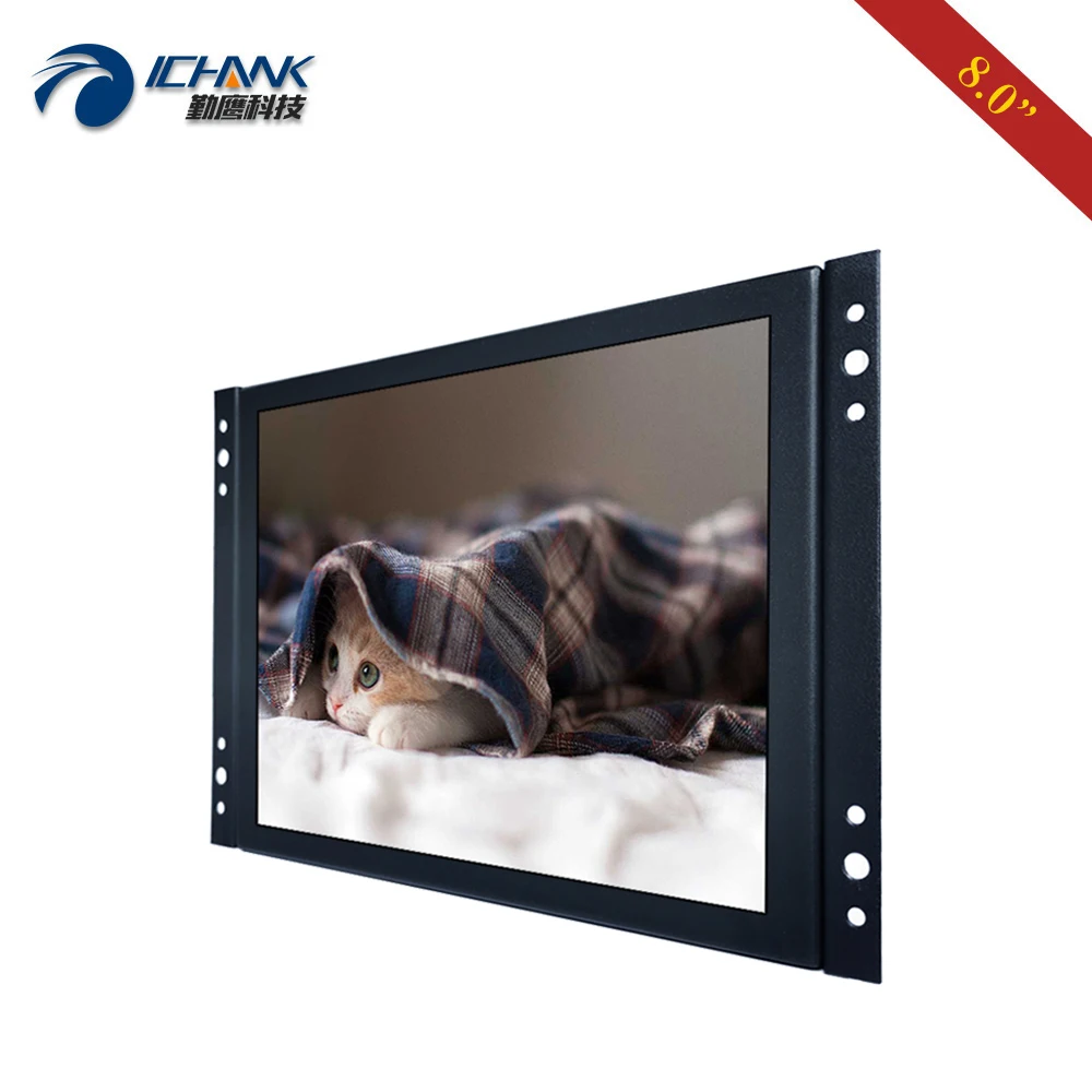  Ӻ    LCD ȭ ÷ K080TN-ABV, 8 ġ PC , 1024x768 IPS ݼ ̽, BNC VGA AV