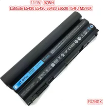 11,1 V 97WH M5Y0 M5Y0X Батарея для Dell Latitude E5430 E5420 E5520 E5430 E6420 E6530 T54FJ M5Y0X Батарея 9 ячеек