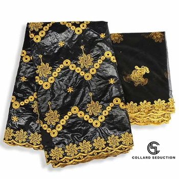 

CS african Bazin riche fabric with beads embroidery lace / bazin riche dress material Nigerian 2020 New arrival Stone Perfume