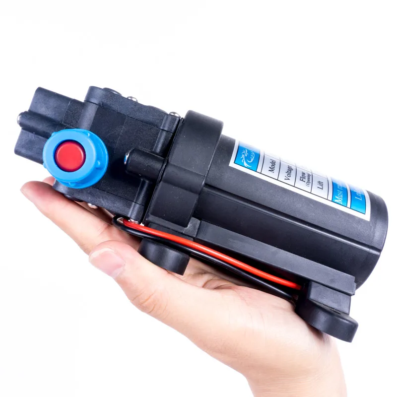 DC 12V 80W 5.5L/Min водяной мембранный самовсасывающий Насос Высокого Давления Прямая поставка поддержка