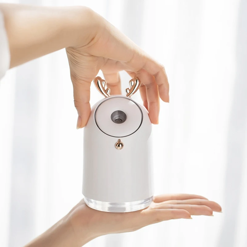Home Appliances USB Charging Humidifier 250Ml Cute Pet Ultrasonic Cool Mist Aroma Air Oil Diffuser Romantic Color LED Lamp
