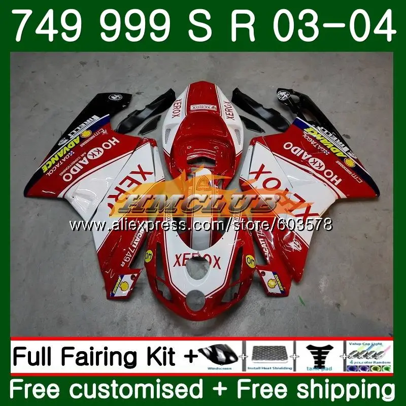 Корпус для поездок на мотоцикле DUCATI 749-999 749S 999 S 2003 2004 2005 2006 комплект 48CL. 7 749 999 S R 749R 999R 999 749 03 04 05 06 белые, красные обтекатели