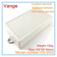 2 шт./лот впрыска настенный корпус IP54 ABS пластик diy проект Клеммная коробка для проекта усилителя 145*85*40 мм