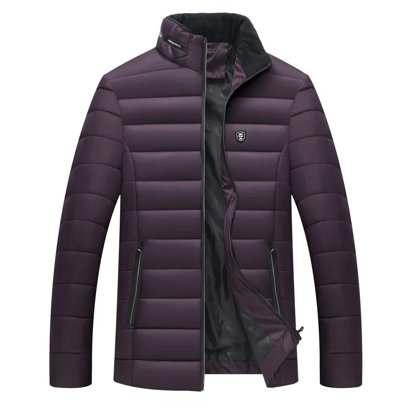 Новое поступление пальто парки мужские тонкие куртки хлопок теплая утепленная верхняя одежда Удобная одежда мужской сплошной цвет