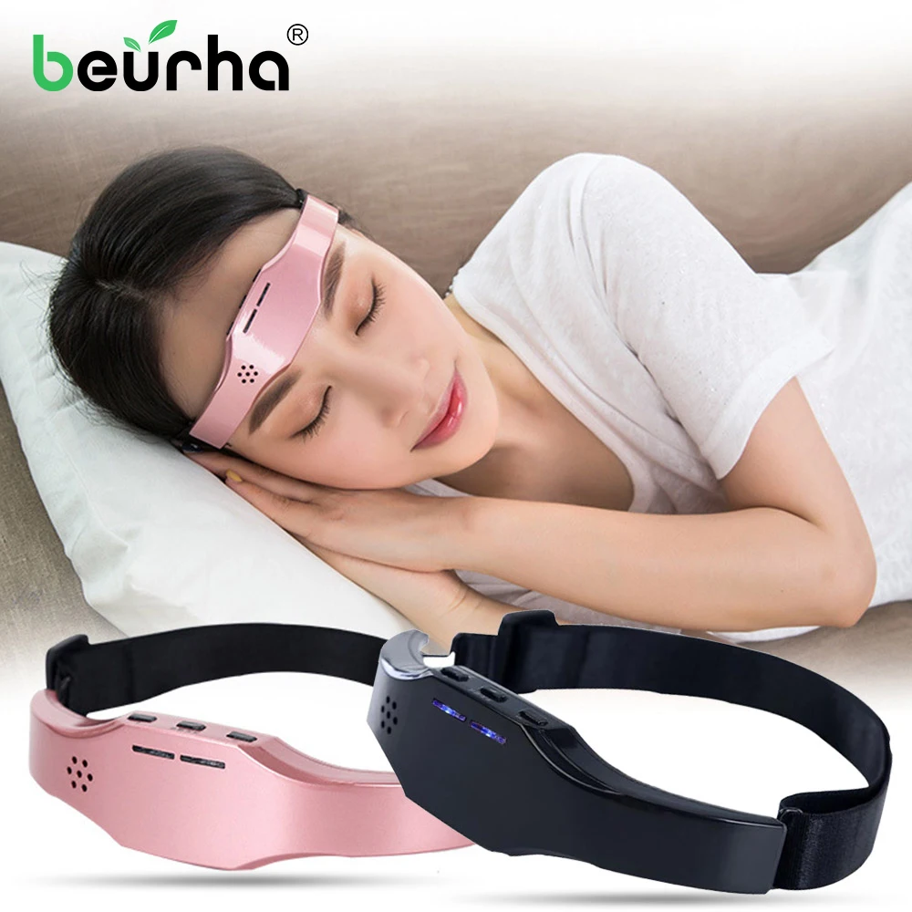 

Help Sleep Mask Wireless Charging Electric Hypnosis Head Sleep Instrument Acupuncture Sleep Aid Instrument Insomnia treatment