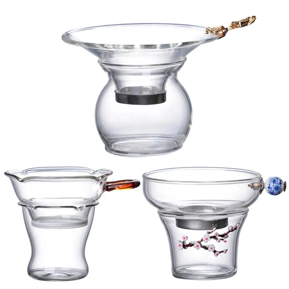 Новейший стеклянный прозрачный фильтр для замачивания чая сито аксессуары