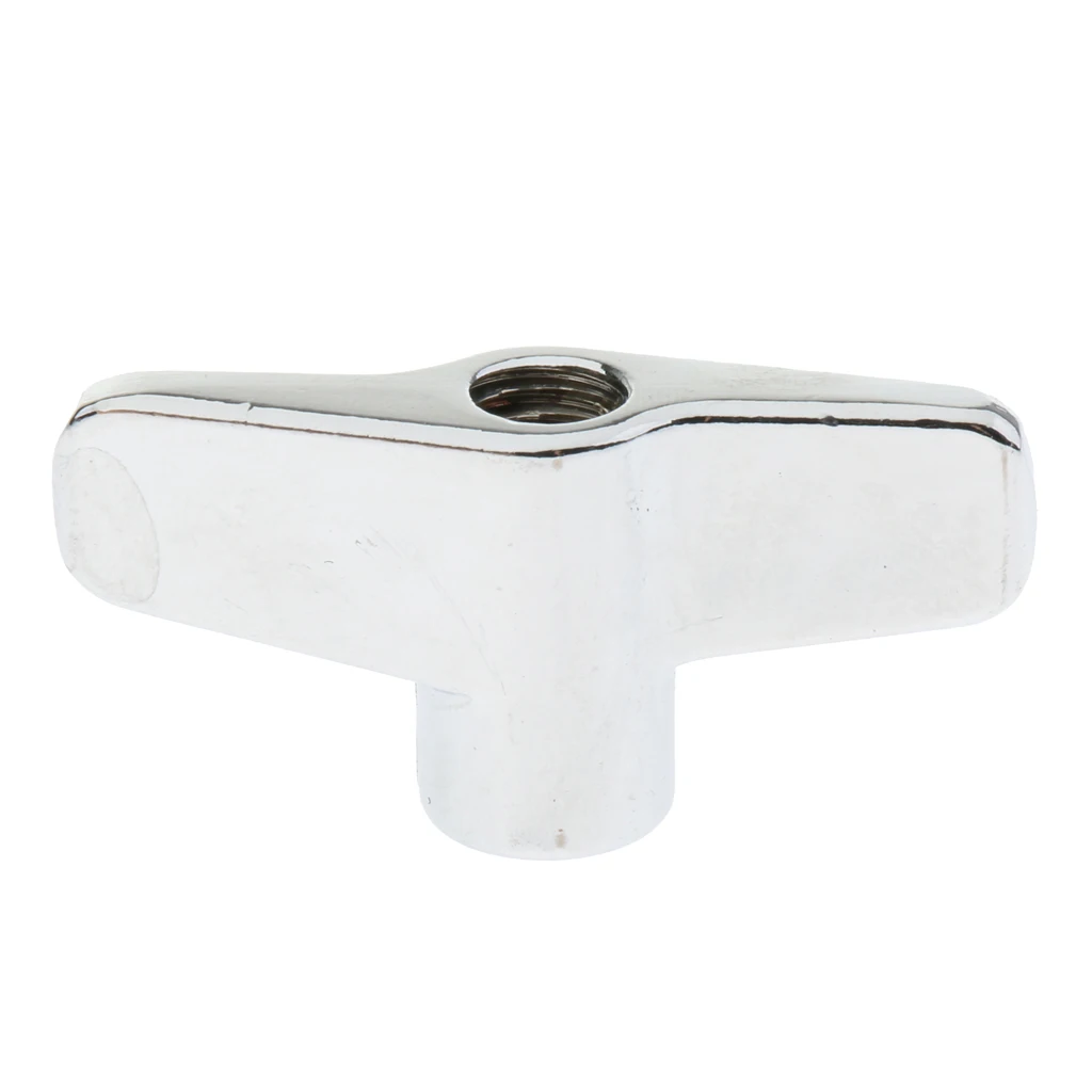 MagiDeal 5x Alloy Cymbal Stand Wing Nut for Drum Player Silver 8mm Diameter