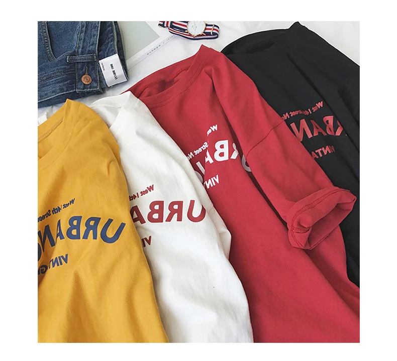 Женские футболки с коротким рукавом, Япония, Harajuku, для девочек, Ulzzang, свежий цвет, в полоску, радужная футболка, женская, Корейская, кавайная, розовая, топы, футболки