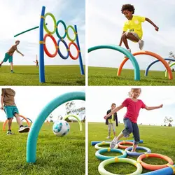 Flexible Colorful Solid Foam Pool Noodle Swimming Water Float Aid Woggle Noodle Floating Lifebuoy Kids Swimming Pool Accessories