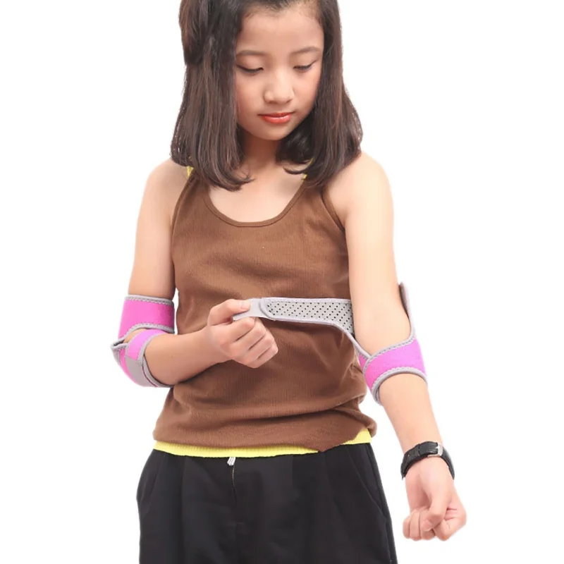 1 Pair Children Protection Shockproof Sponge Elbow Support Pads Depressurized Kids Dance Sport Elbow Brace Keep Warm Protector