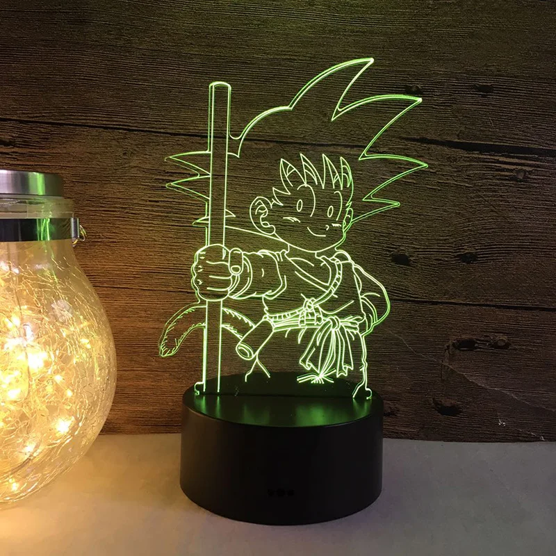 

Dragon Ball LED Night Light Wukong 16Color USB Touch Sensor 3D Kid's Table Led Lamp Christmas Children's Bedrooms Decor Gift