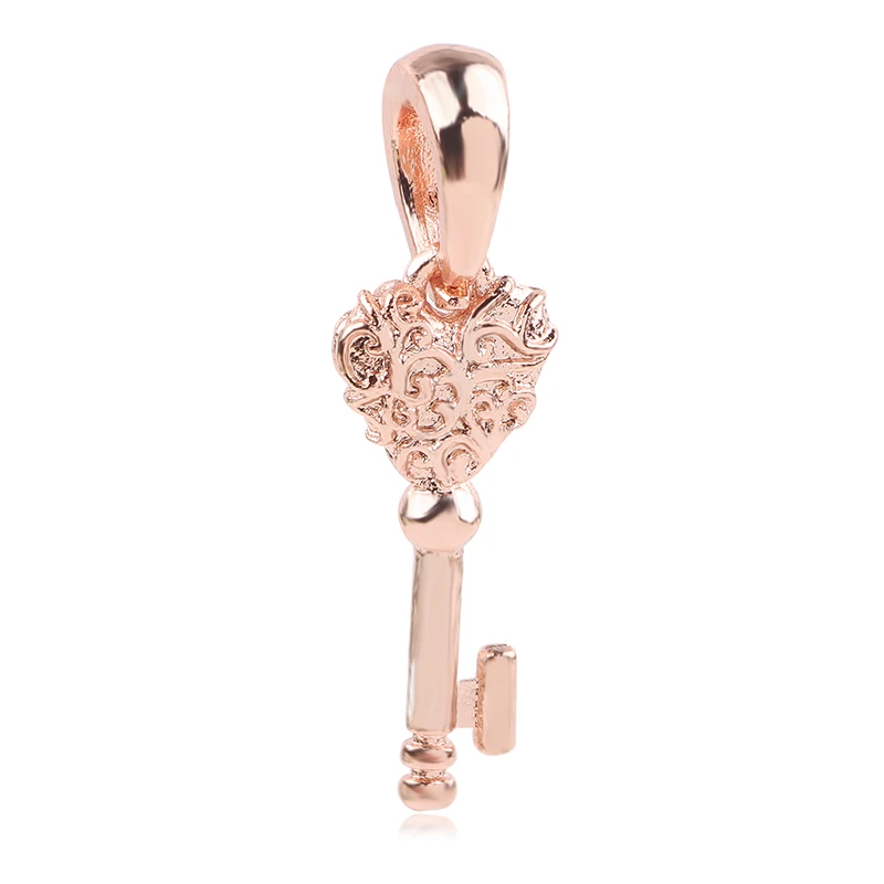 Браслет-Шарм Fit Pandora, модный Рождественский 1 шт., розовое золото, Микки Фокс, цветок, дерево, сделай сам, бисер - Цвет: P005