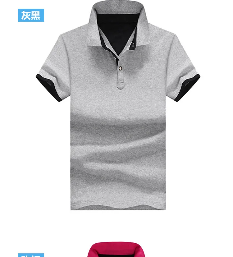 Прямая от производителя, летняя новая стильная мужская рубашка поло с коротким рукавом, однотонная приталенная мужская одежда в Корейском стиле, футболка с отворотом