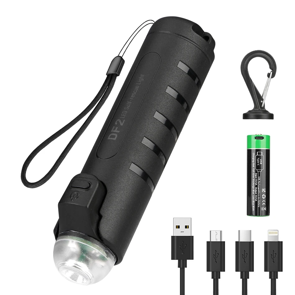 Многофункциональный светодиодный фонарик 2 в 1 Пауэр банк зарядка через USB