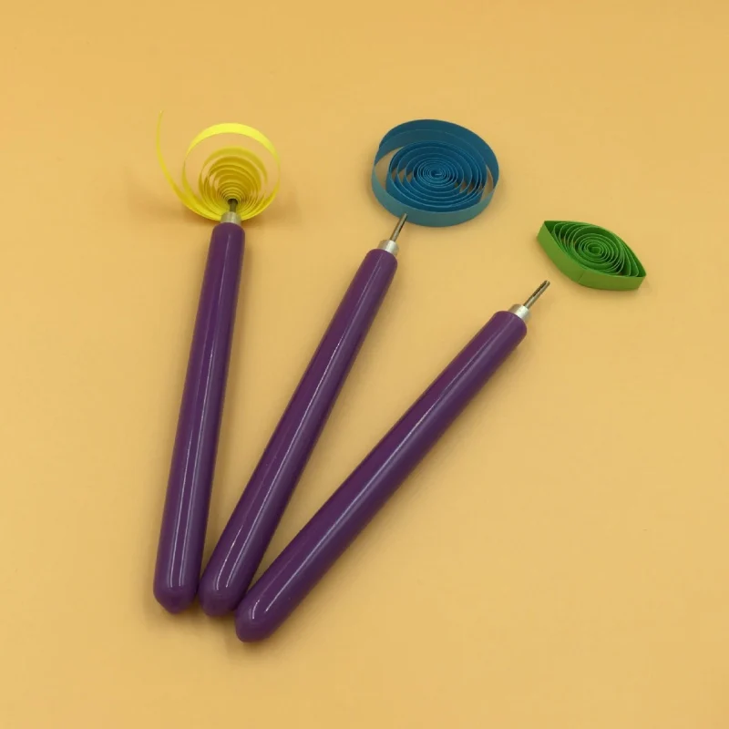 

5Pcs Plastic Filling Tools Handmade Grooved Paper Slotted Kit Paper Quilling Rolling Needle Pen Tools DIY Paper Craft Tools Kit