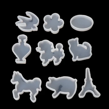 

19Pcs Silicone Mold DIY Animal Pendant Necklace Jewelry Mould Resin Craft Tool