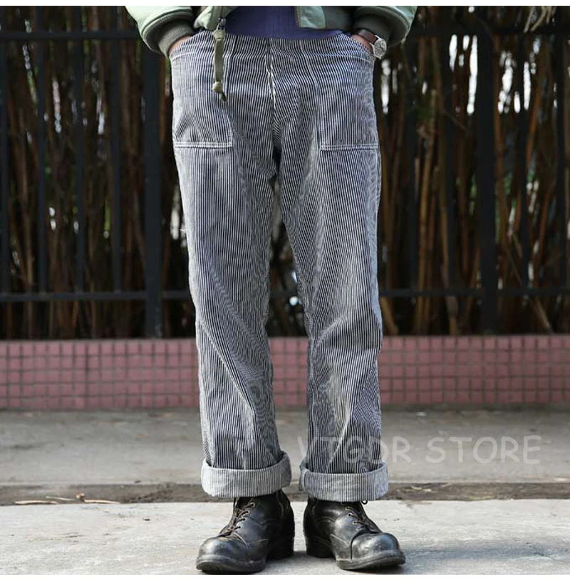 Bronson винтажные рабочие брюки 10 унций с высокой посадкой прямые брюки для мужчин UNWASH