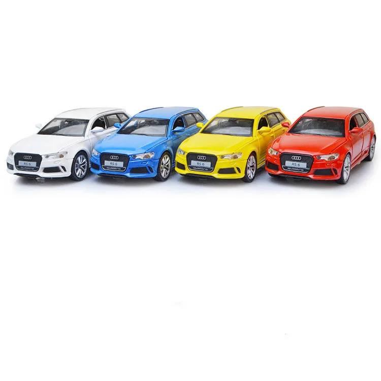 Литой металлический автомобиль Audi RS6 Quattro в масштабе 1:32 роскошная модель
