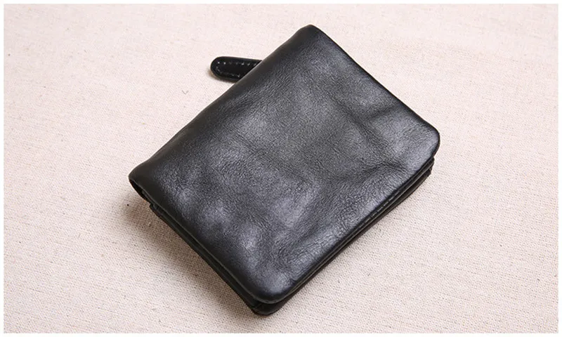 PNDME echtem leder männer kurze kleine geldbörse mode vintage natürliche echt rindsleder karte halter frauen brieftasche student geldbörse – Detail 5