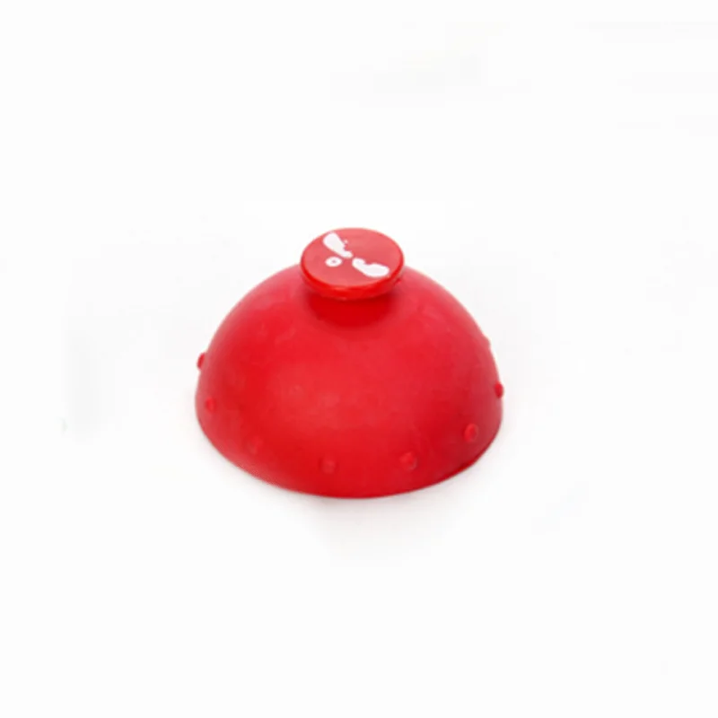 1 шт., антистрессовая детская миска, надувной шар, резиновые детские игрушки, уменьшенный прыжок, шар, смайлик, половина, сделай сам, ручная забавная игра, милые подарки - Цвет: red