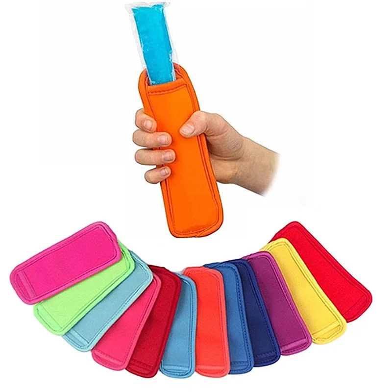 Colorful Popsicle Holder Freezer Icy Pole Ice Sleeve Protector Ice Cream Tray Tools Party Supply For Kids Children Drinking Tool ► Photo 3/6