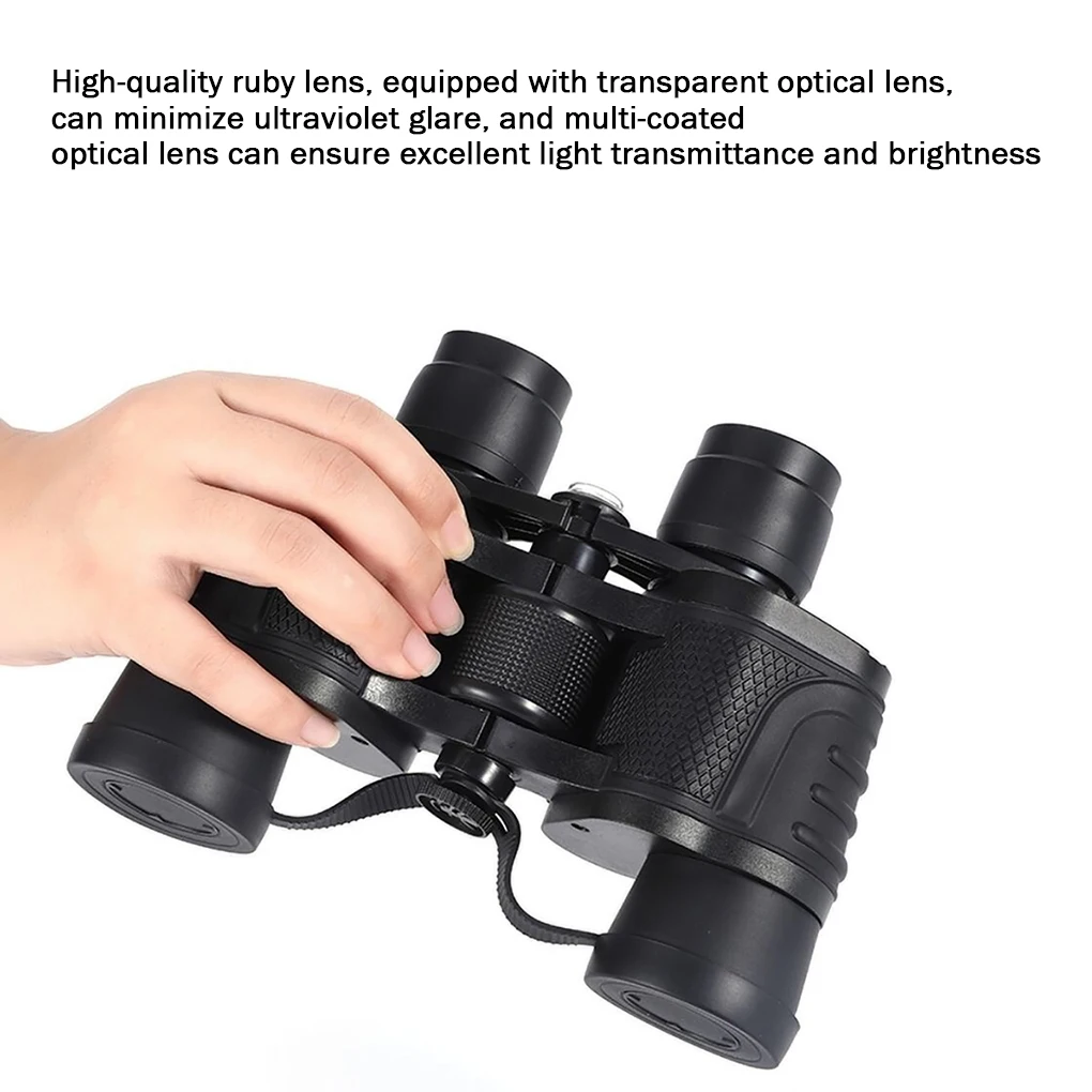 80x80 HD Powerful Binoculars Outdoor Hunting Bird Watching Telescope Optics For Outdoor Hiking Portable Binoculars
