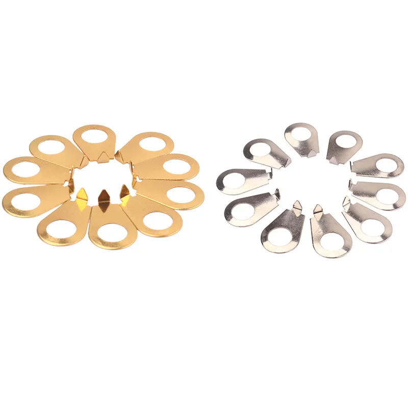 

10PCS Guitar Knobs Pointer Plate Knob Position Indicator Guitar Knobs Pointer Plates Stringed Instruments for Guitar Bass Nickel