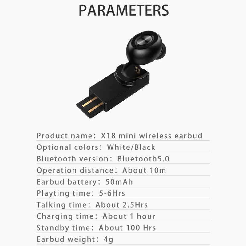 Лидер продаж ABS Материал Bluetooth V5.0 одиночные вкладыши мини невидимая гарнитура Магнитная Зарядка беспроводные наушники высокое качество