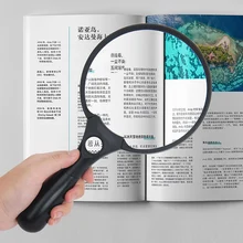 

2x/4x/25x Magnifying Glass with LED Lights Old Man Loupe Magnifier Illuminated Handheld Reading Magnifying Glasses