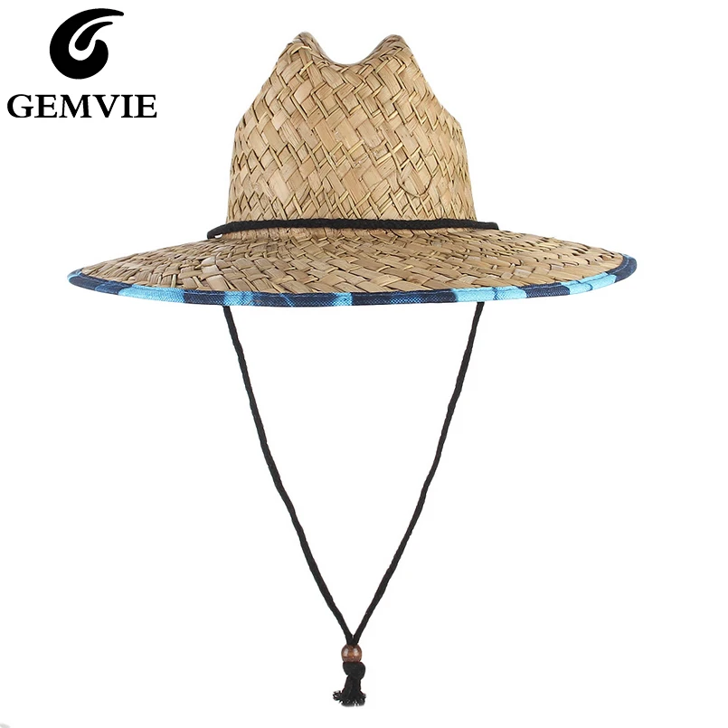 GEMVIE New Lifeguard Straw шляпа для сафари мужчин и женщин мужская летняя Солнцезащитная с