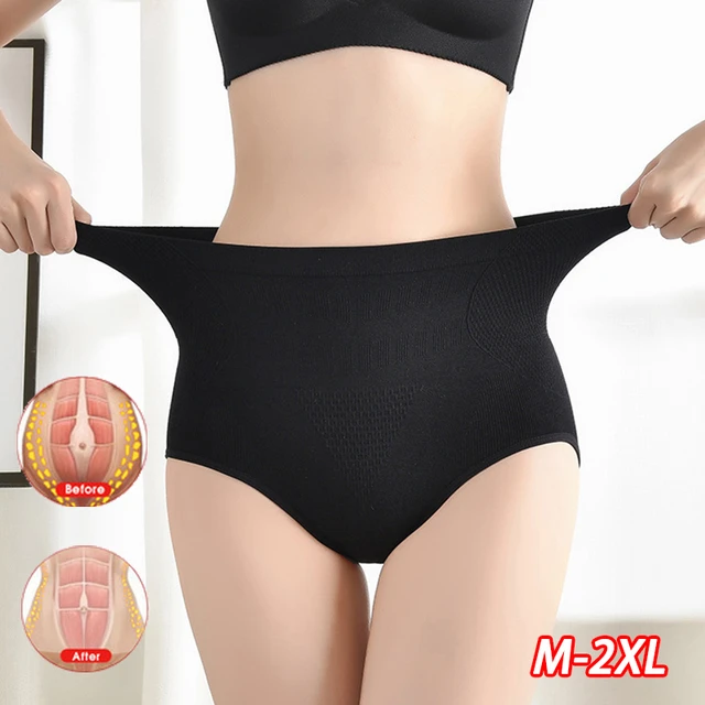 Seamless Women Shaping Panty High Waist Female Pants Silicone Non
