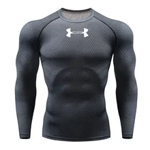Рашгард, Мужская футболка для бега, 3D принт, для спортзала, фитнеса, ММА, длинный рукав, футболка для бега,, брендовая, для бодибилдинга, для тренировок, рубашки, мужские топы